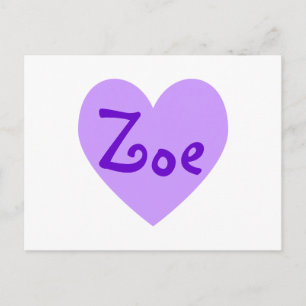 Carte Postale Zoer dans le violet