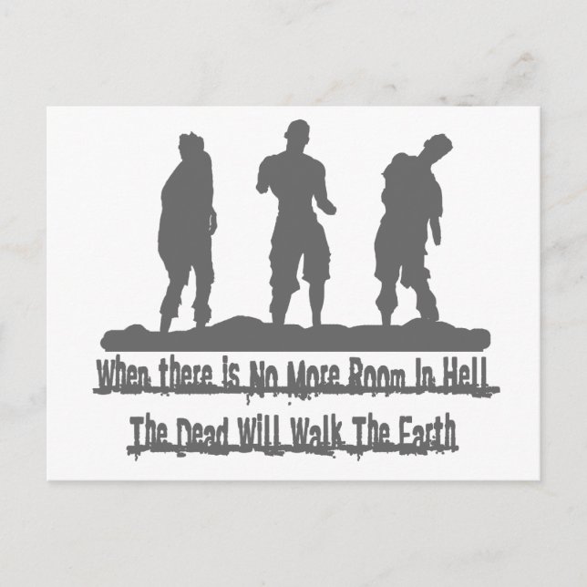 Carte Postale Zombie (Devant)