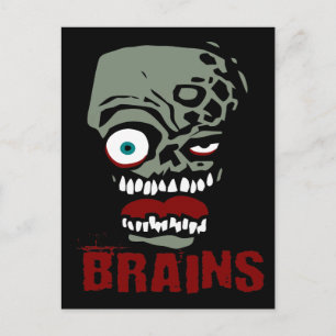 Carte Postale Zombie du cerveau