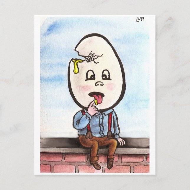 Carte postale Zombie Dumpty (Devant)