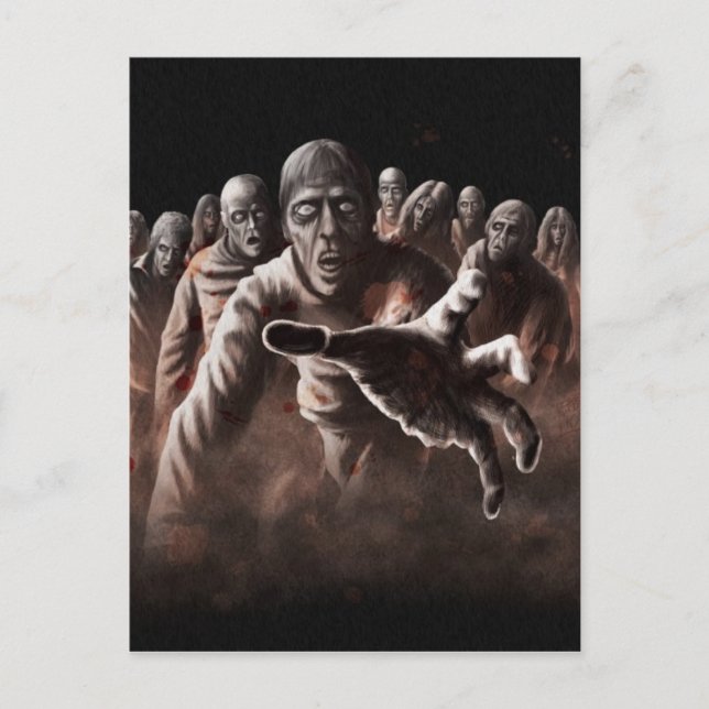 Carte Postale Zombie Horde (Devant)