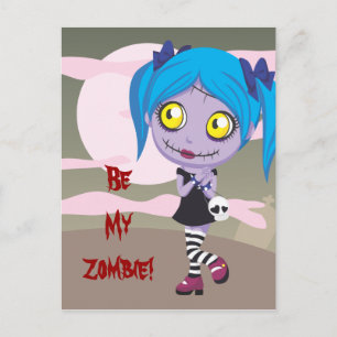 Carte Postale Zombie Love