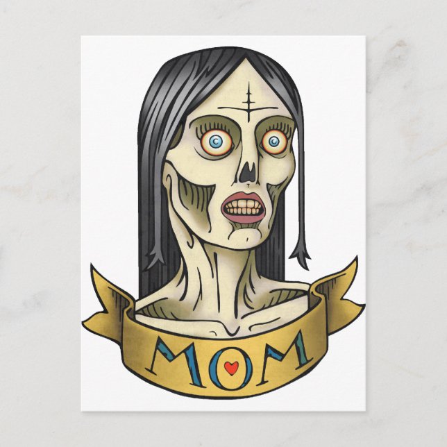 Carte Postale Zombie Mom (Devant)