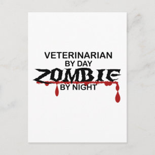 Carte Postale Zombie vétérinaire
