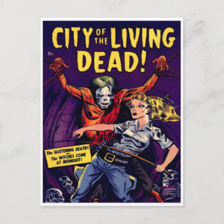 Carte Postale Zombie - Vintage Horror Comic