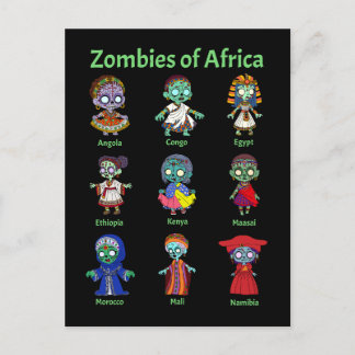 Carte Postale Zombies d'Afrique