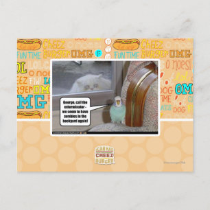 Carte Postale Zombies dans le jardin