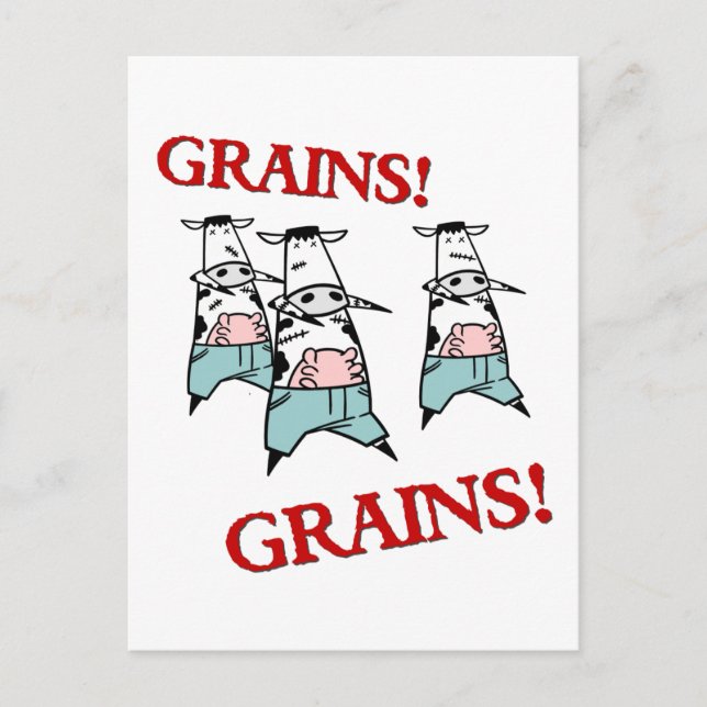 Carte Postale Zombies de la vache (Devant)