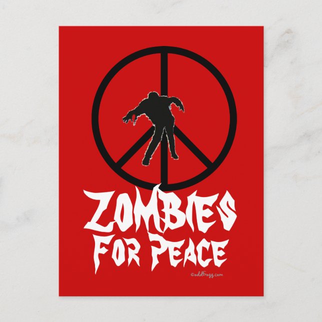 Carte postale Zombies for Peace (Devant)