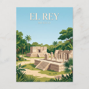 Carte Postale Zone archéologique El Rey Mexique
