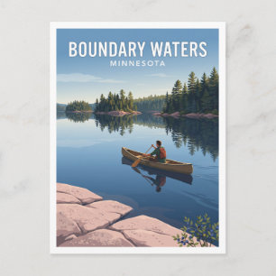 Carte Postale Zone de canotage sauvage de Boundary Waters Souven