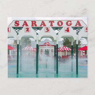 Carte Postale Zone de jeu de la piscine de Saratoga Springs