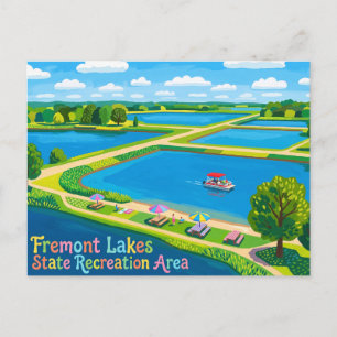 Carte Postale Zone de loisirs d'État des lacs de Fremont USA