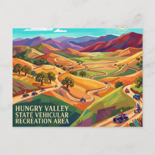 Carte Postale Zone de loisirs pour véhicules de Hungry Valley