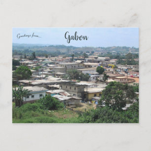 Carte Postale Zone de marché Poto Poto Franceville Gabon