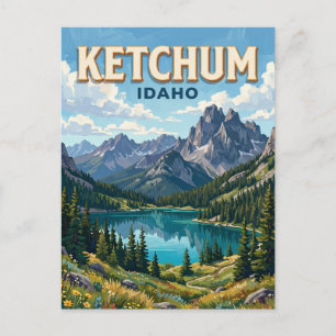 Carte Postale Zone de récréation nationale de Sawtooth Ketchum I