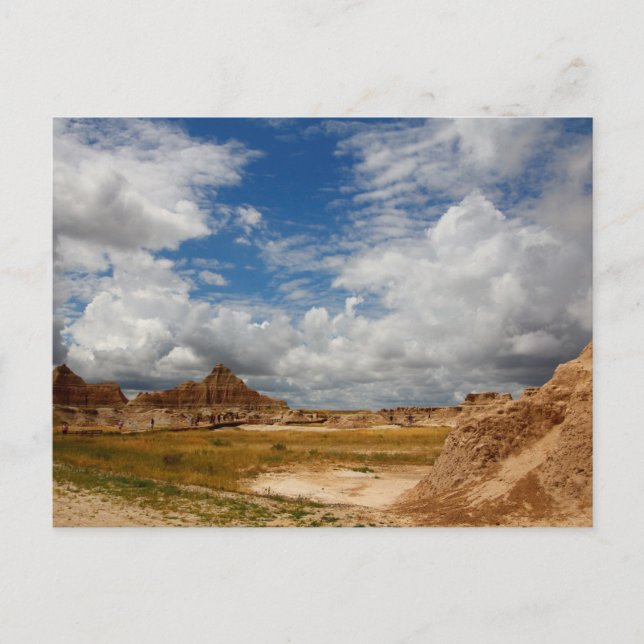 Carte Postale Zone d'exposition fossile, parc national Badlands, (Devant)