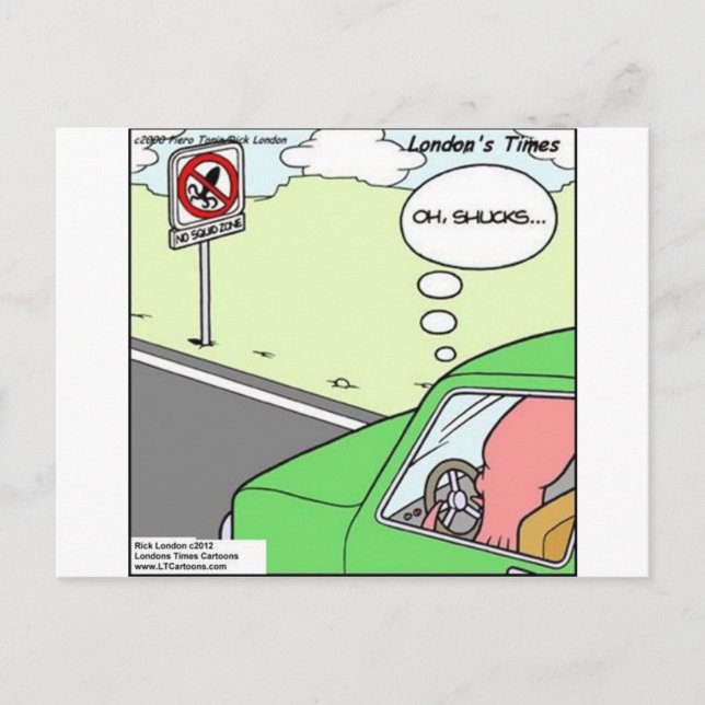 Carte Postale Zone drôle sans seiches (Devant)