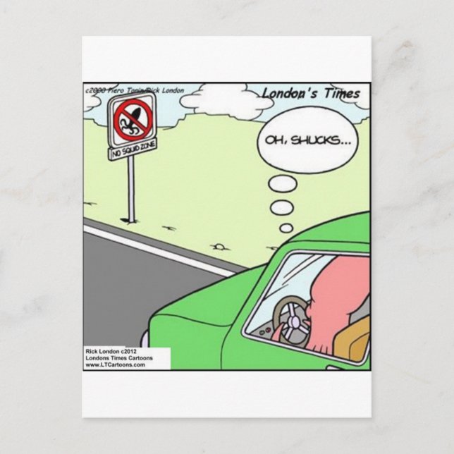 Carte Postale Zone drôle sans seiches (Devant)