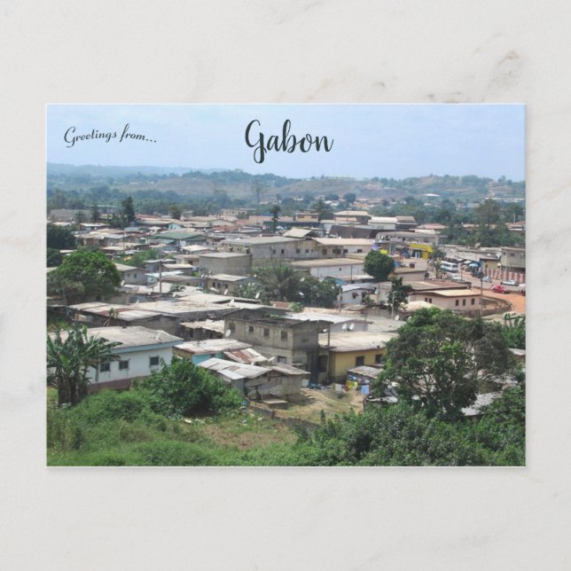 Carte Postale Zone du marché de Poto Poto Franceville Gabon (Devant)