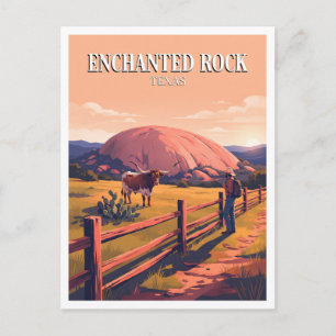 Carte Postale Zone naturelle de l'État de Rocher Enchanté, Texas