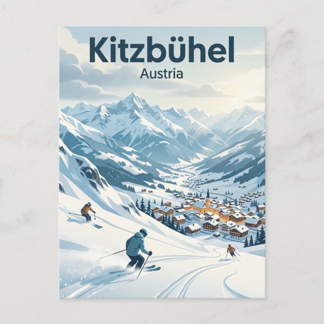 Carte Postale Zone skiable de Kitzbühel Autriche (Devant)