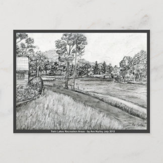 Carte Postale Zones de loisirs des lacs jumeaux ~ NoWest Pennsyl