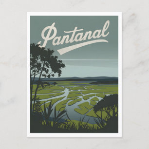 Carte Postale Zones humides tropicales du Pantanal