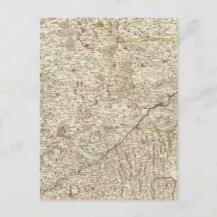 Carte Postale Zones urbaines de l'Allemagne