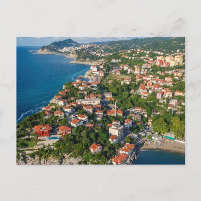 Carte Postale Zonguldak, Aérien, Côte De La Mer Noire De Turquie (Devant)