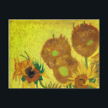 Carte Postale Zonnebloemen (Van Gogh)<br><div class="desc">Détail de Zonnebloemen (Sunflowers) par Vincent Van Gogh - 1889</div>