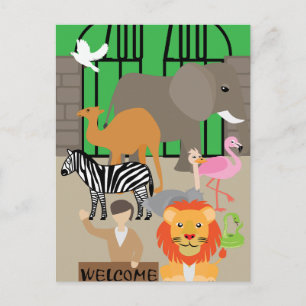Carte Postale Zoo