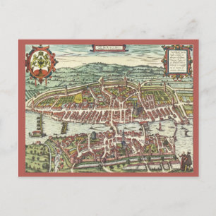 Carte Postale Zurich au XVIe siècle