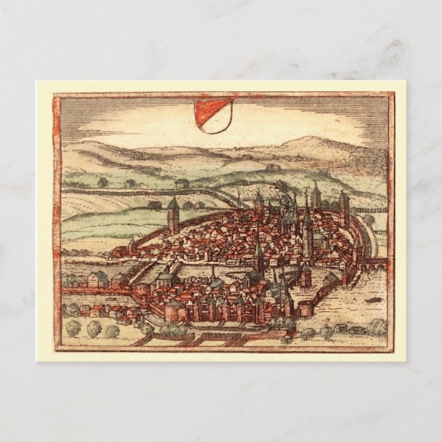 Carte Postale Zurich au XVIe siècle (Devant)