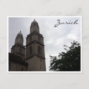 Carte Postale zürich grossmünster