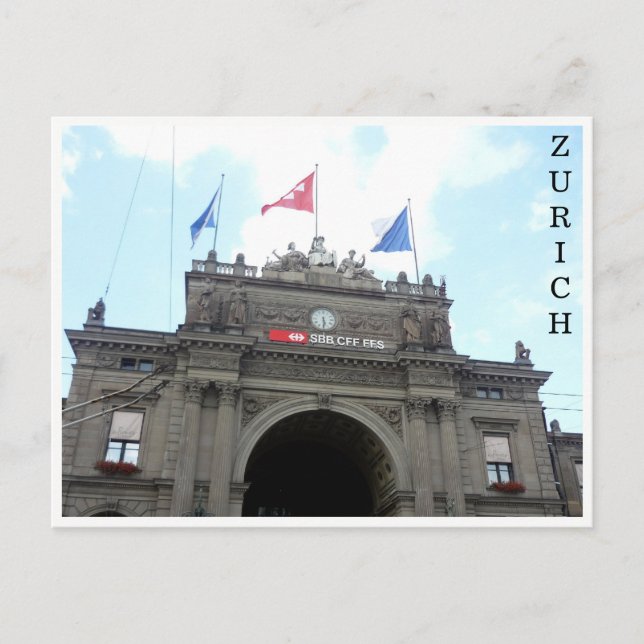 Carte Postale zürich hauptbahnhof (Devant)