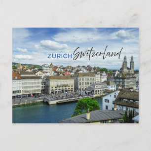 Carte Postale Zurich, Suisse