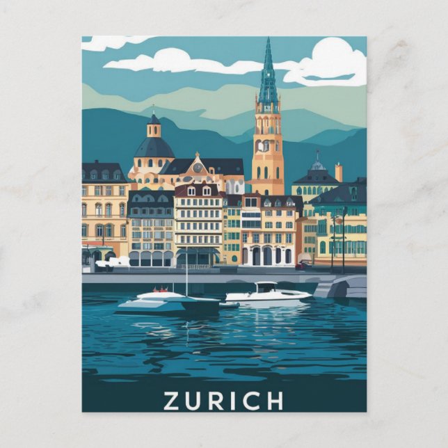 Carte Postale Zurich Suisse (Devant)