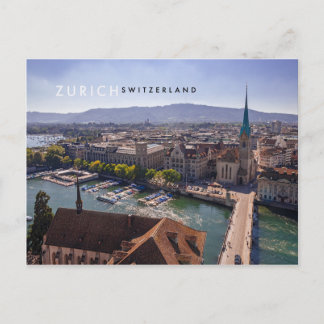 Carte Postale Zurich, Suisse