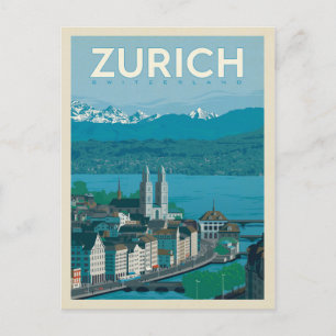 Carte Postale Zurich, Switzerland