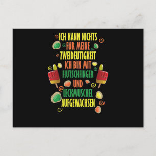 Carte Postale zweideutige Sprüche / Flutschfinger & Leckmuschel