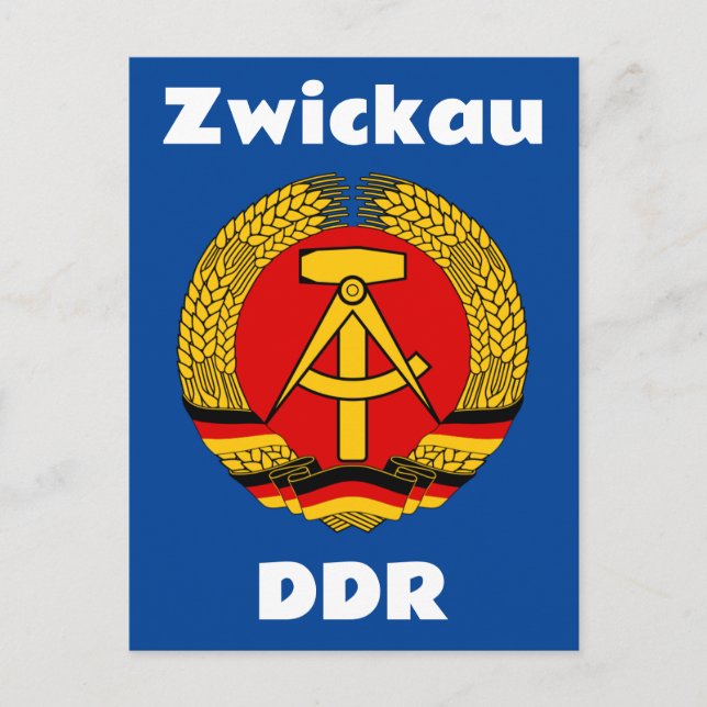 Carte Postale Zwickau, Deutsche Demokratische Republik, DDR, RDA (Devant)