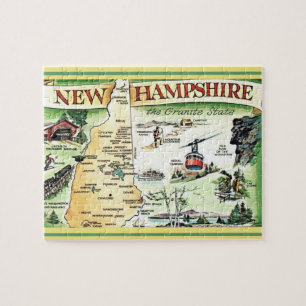 Carte Postcard New Hampshire Jigsaw Puzzle