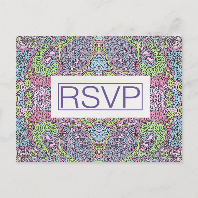Carte PostCard RSVP Super de 4,25 po x 5,6 po (Devant)