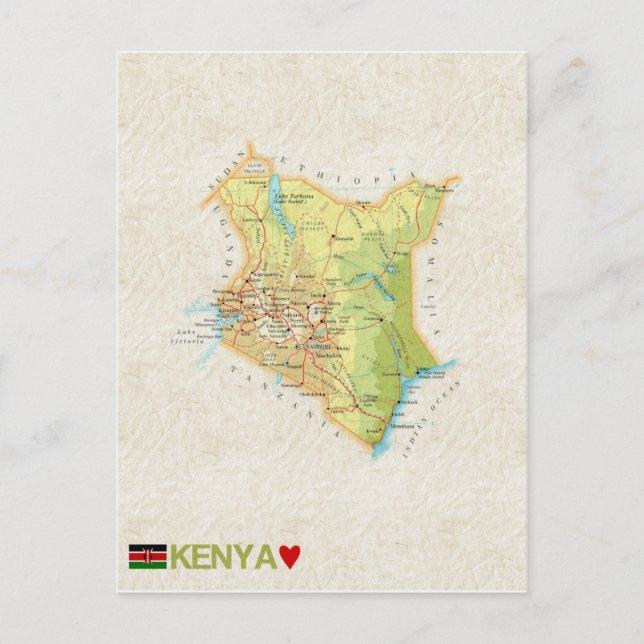 CARTE POSTCARDS ♥ Kenya (Devant)