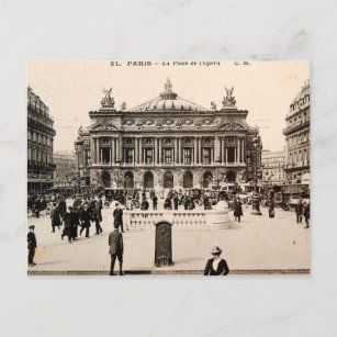 Carte Poste vintage Paris, Opéra