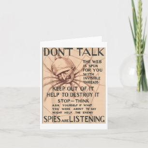 Carte Poster Conception Conception Parler Spider Spie vi