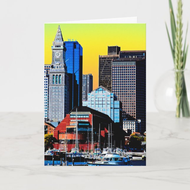 Carte Poster Custom House Boston USA (Devant)