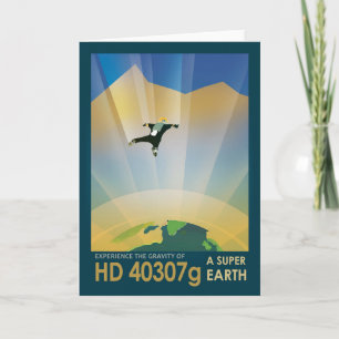 Carte Poster De L'Espace Rétro-La Gravité D'Une Super Te