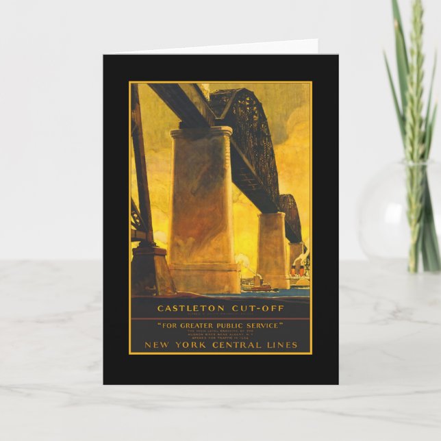 Carte Poster de voyage de Castleton Cutoff Bridge sur le (Devant)